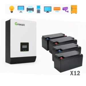 پکیج خورشیدی برق اضطراری 5ساعته آذر سولار مدل AZ6KW12