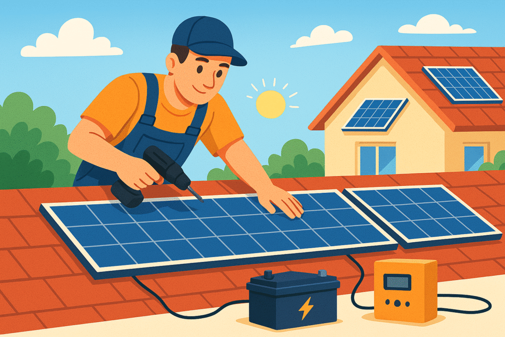 نصب پکیج خورشیدی